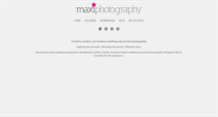 Desktop Screenshot of maxiphotography.com